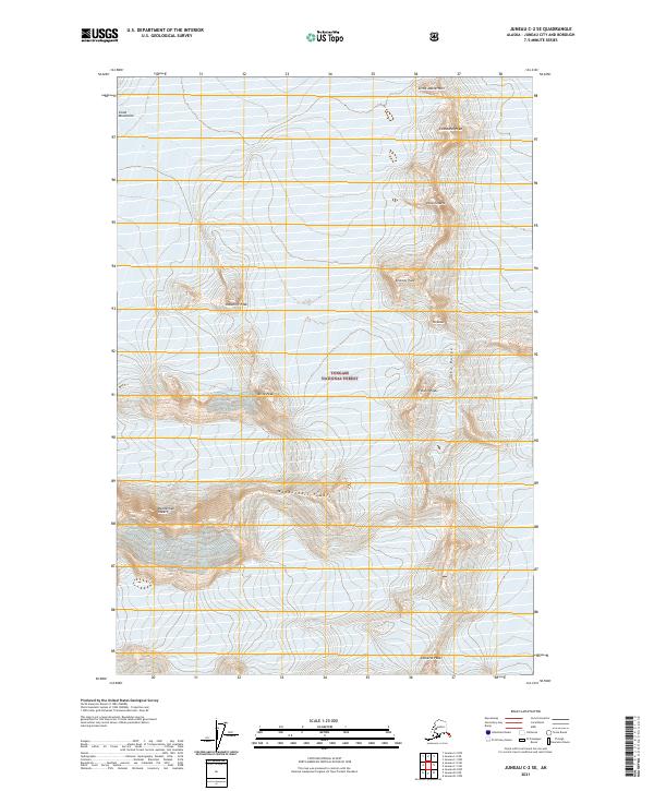 Juneau C-2 SE topographic map thumbnail