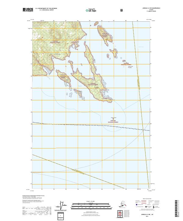 Juneau A-4 NE topographic map thumbnail