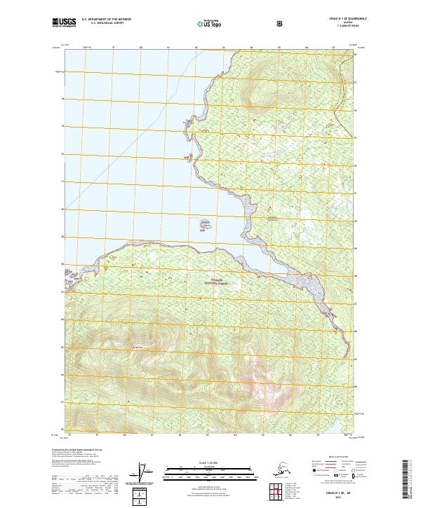 Craig D-1 SE topographic map thumbnail