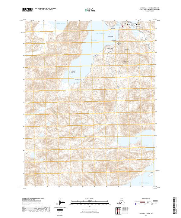 Unalaska C-2 SW topographic map thumbnail