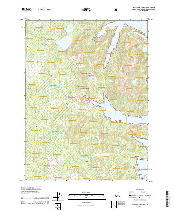Dixon Entrance D-1 SE topographic map thumbnail