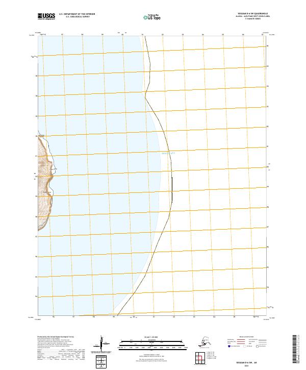 Seguam D-6 SW topographic map thumbnail