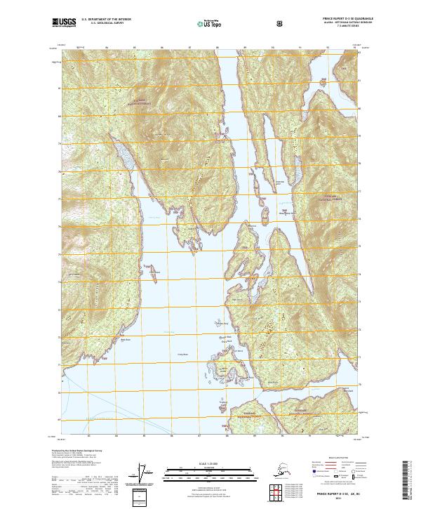 Prince Rupert D-3 SE topographic map thumbnail