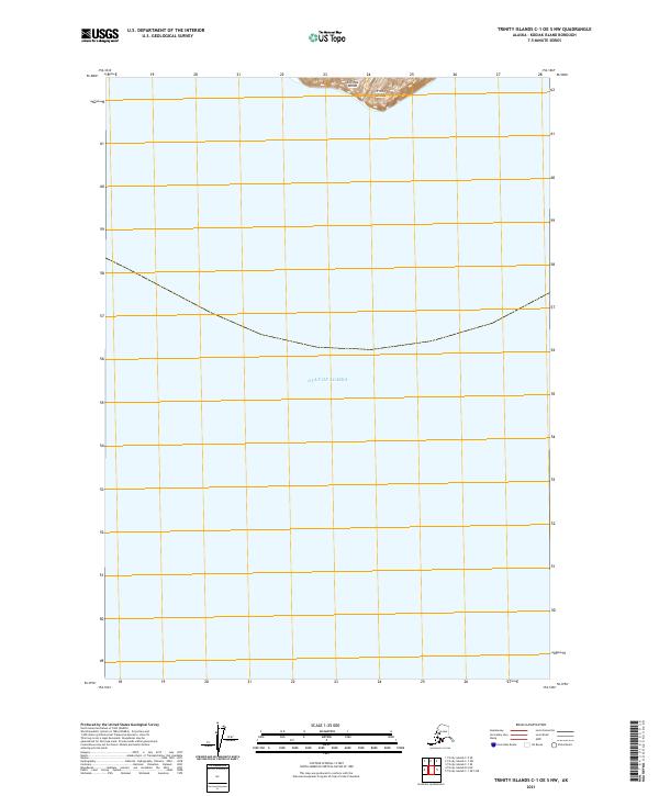 Trinity Islands C-1 OE S NW topographic map thumbnail