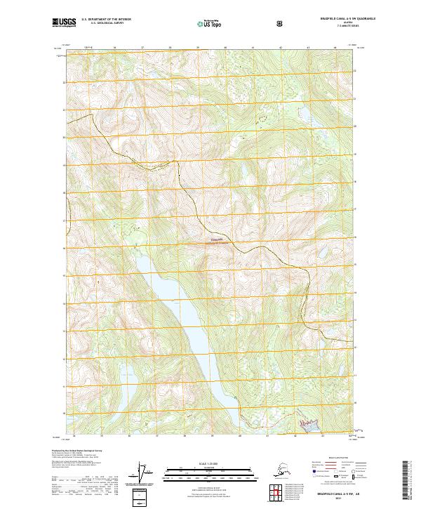 Bradfield Canal A-5 SW topographic map thumbnail
