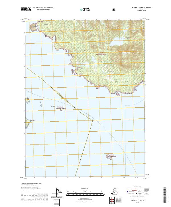 Ketchikan A-4 NW topographic map thumbnail