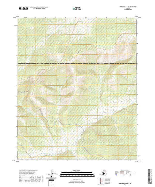 Livengood A-2 NW 2021 topographic map thumbnail