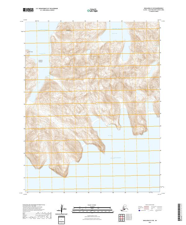 Unalaska B-2 NE topographic map thumbnail