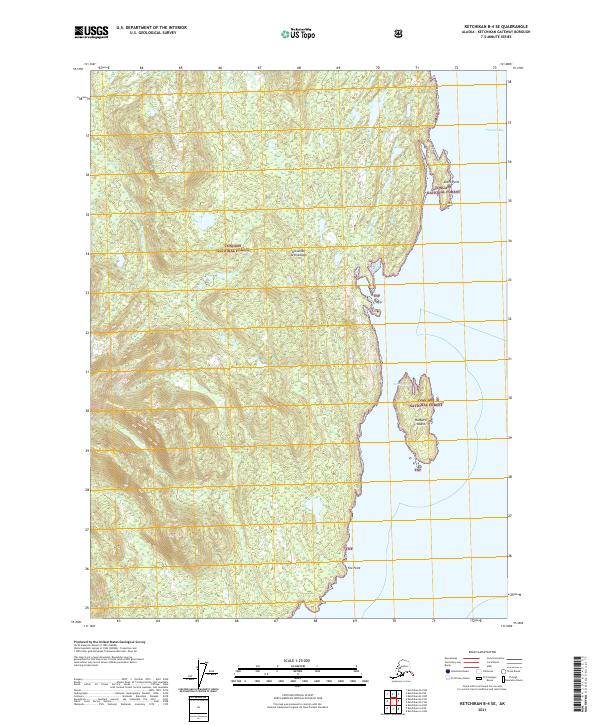 Ketchikan B-4 SE topographic map thumbnail
