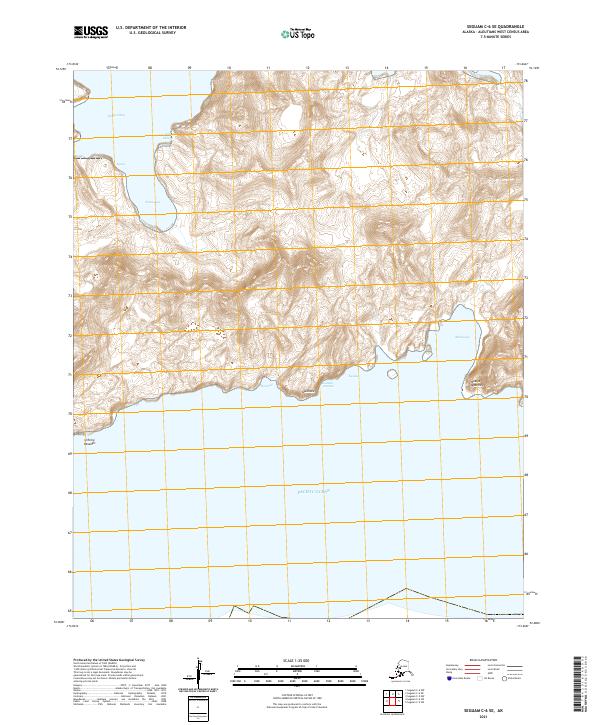 Seguam C-6 SE topographic map thumbnail