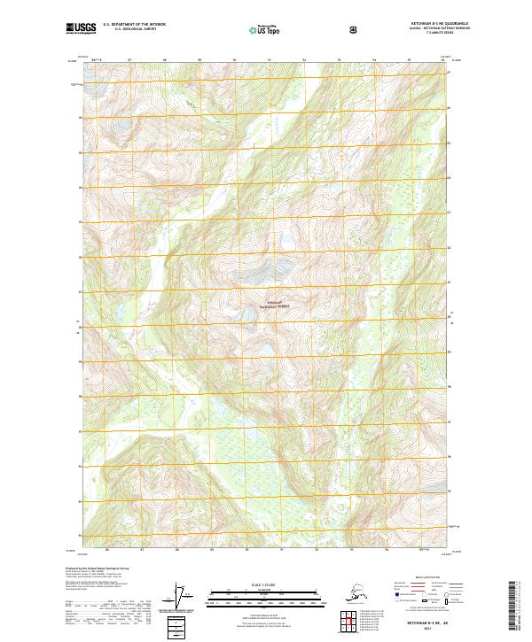 Ketchikan D-3 NE topographic map thumbnail
