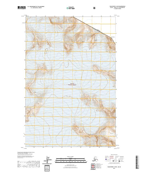 Taku River C-6 NW topographic map thumbnail