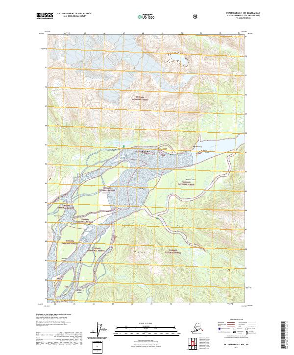 Petersburg C-1 NW 2021 topographic map thumbnail