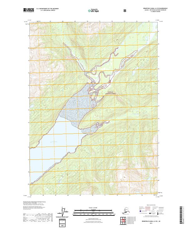 Bradfield Canal A-4 SE topographic map thumbnail