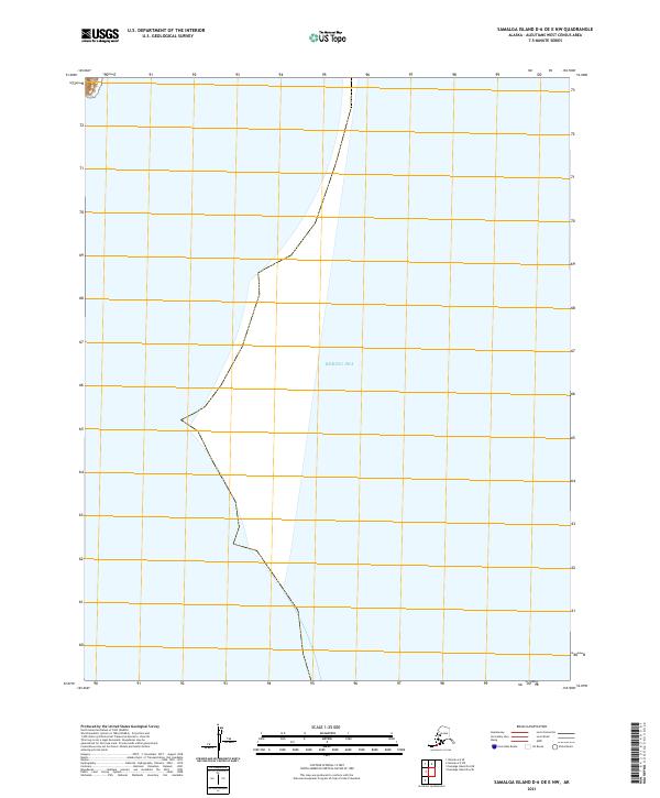 Samalga Island D-6 OE E NW topographic map thumbnail