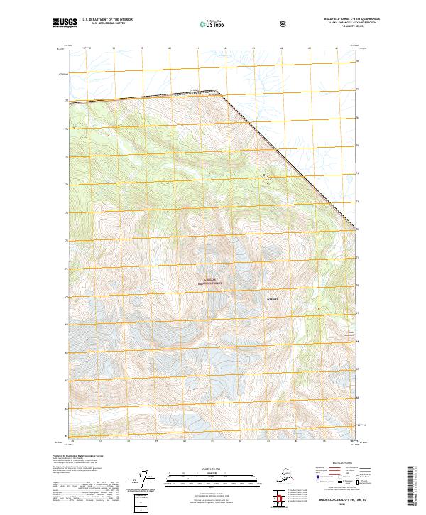 Bradfield Canal C-5 SW 2021 topographic map thumbnail