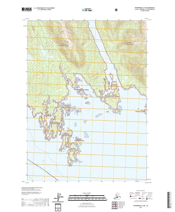 Petersburg A-2 SW topographic map thumbnail