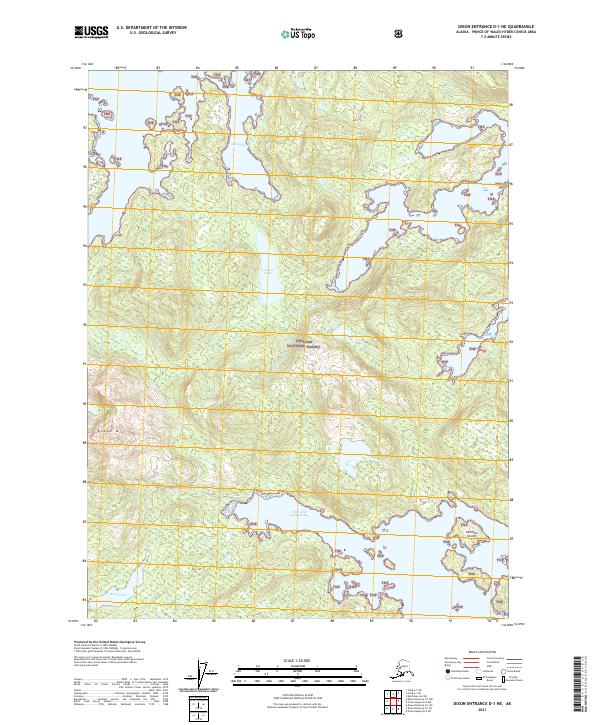 Dixon Entrance D-1 NE topographic map thumbnail