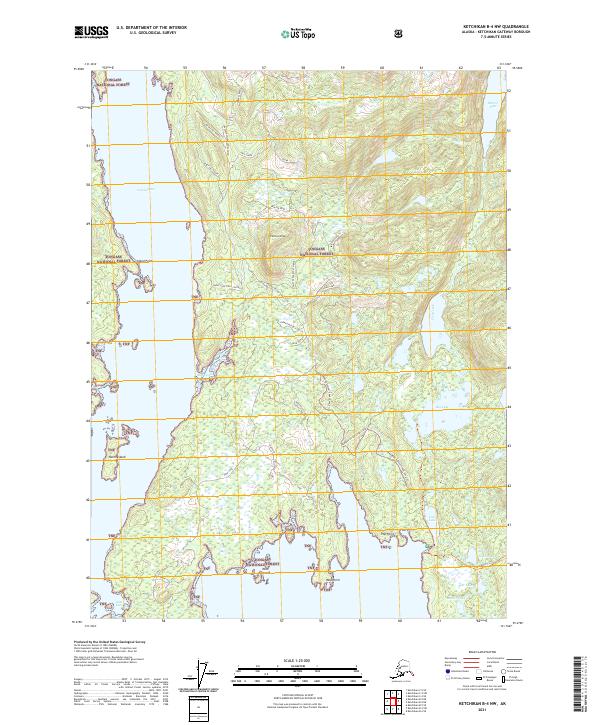Ketchikan B-4 NW topographic map thumbnail