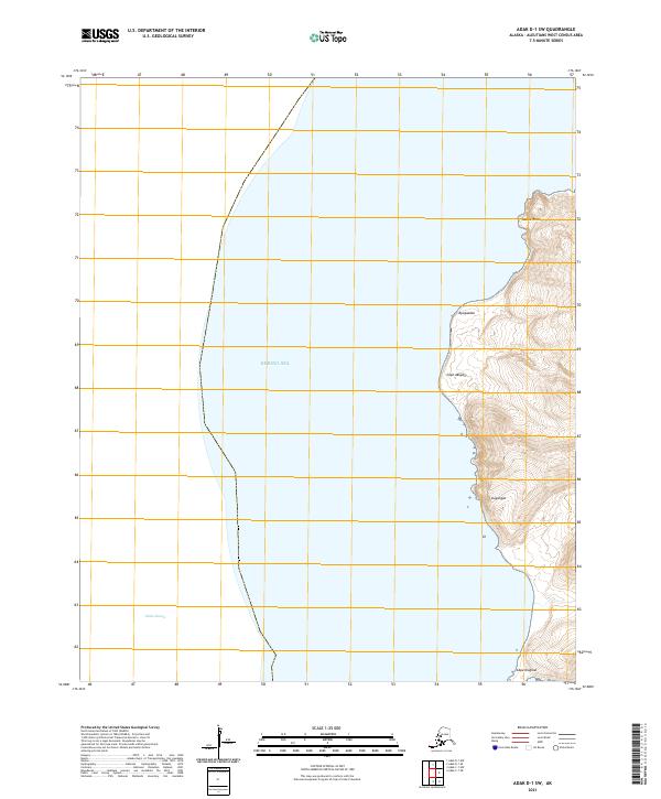 Adak D-1 SW topographic map thumbnail