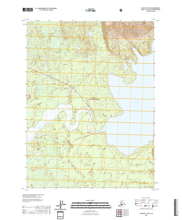 Yakutat B-3 NW topographic map thumbnail