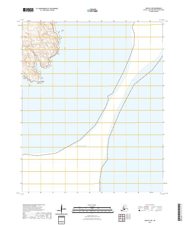Adak B-4 NE topographic map thumbnail