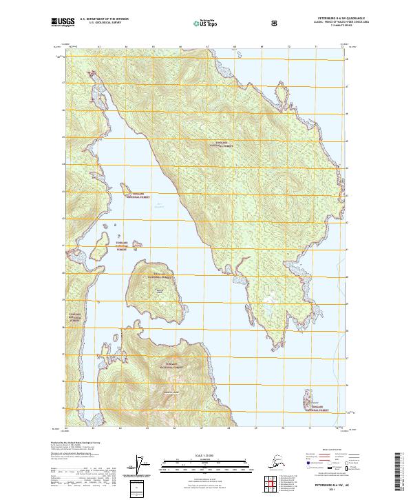 Petersburg B-6 SW topographic map thumbnail