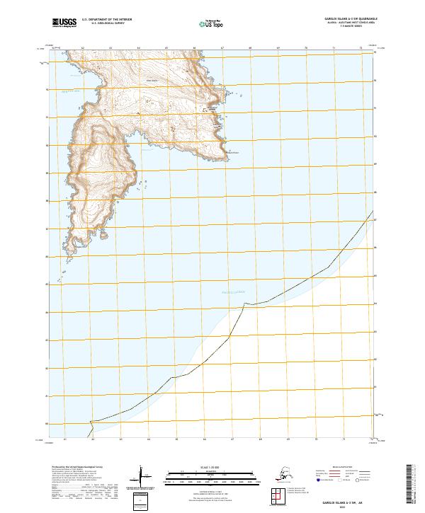 Gareloi Island A-3 SW topographic map thumbnail