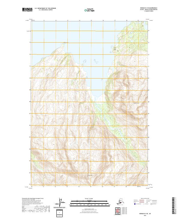 Kodiak D-3 SE topographic map thumbnail