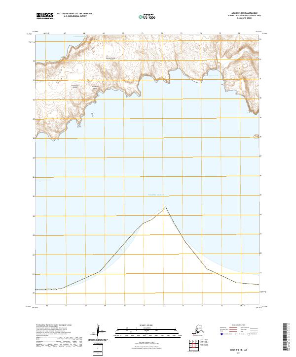 Adak B-5 NE topographic map thumbnail