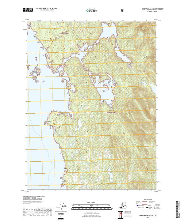 Prince Rupert D-3 NW topographic map thumbnail