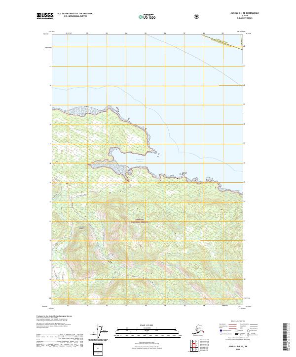 Juneau A-4 SE topographic map thumbnail