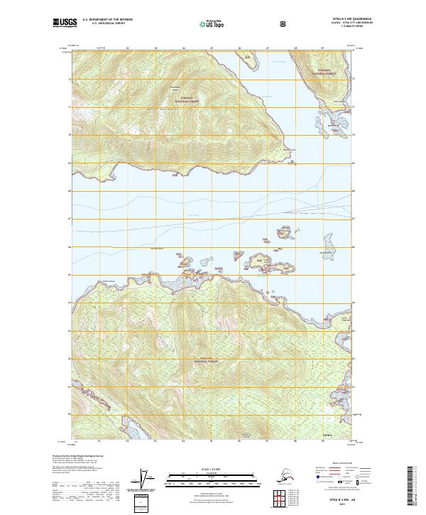 Sitka B-3 NW 2021 topographic map thumbnail