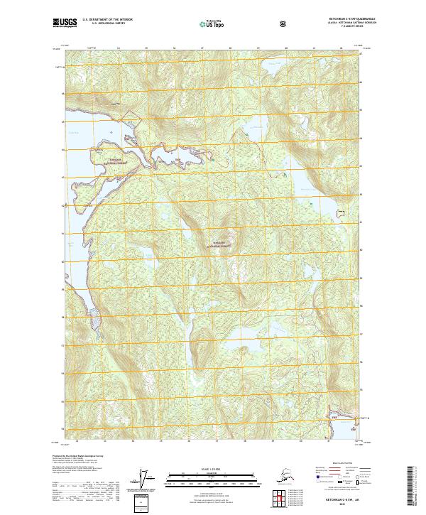 Ketchikan C-5 SW topographic map thumbnail