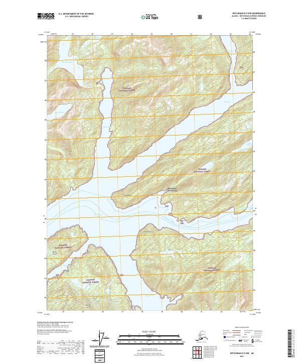 Ketchikan D-5 NW topographic map thumbnail