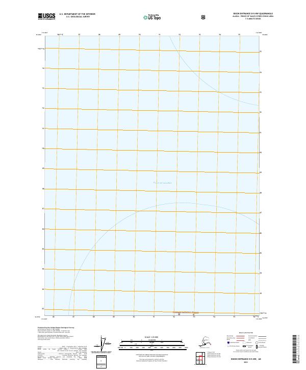 Dixon Entrance D-5 NW topographic map thumbnail