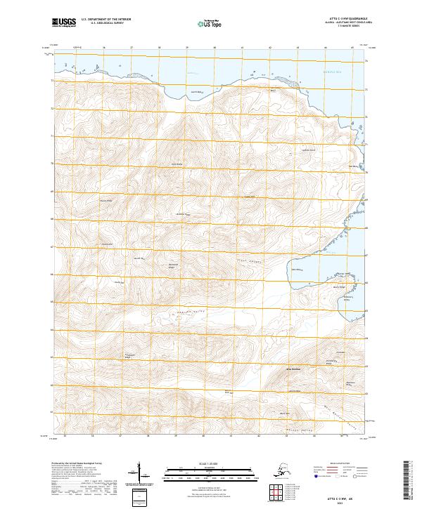 Attu C-3 NW topographic map thumbnail