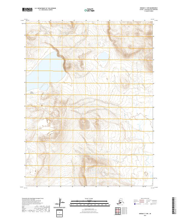 Unimak C-1 NW topographic map thumbnail