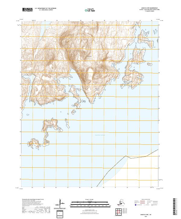 Adak B-2 NW topographic map thumbnail