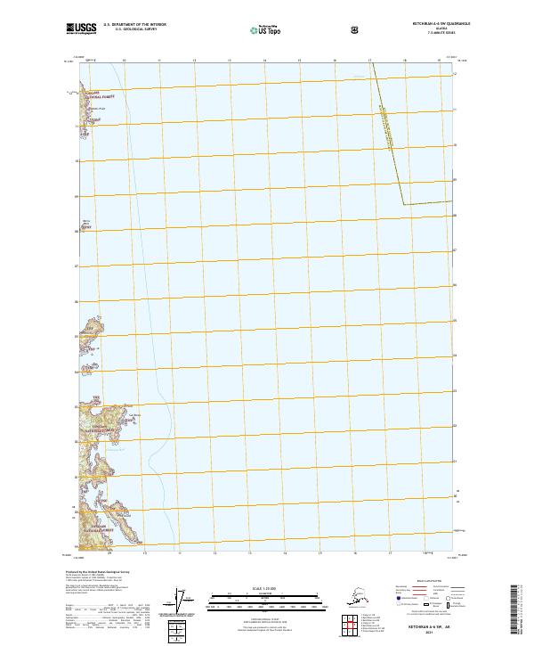 Ketchikan A-6 SW topographic map thumbnail