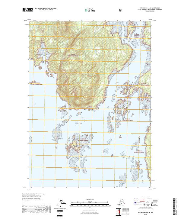 Petersburg C-6 SE topographic map thumbnail