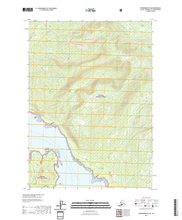 Petersburg B-3 SW topographic map thumbnail