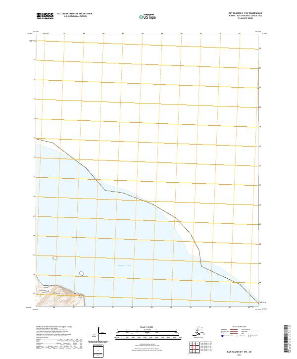 Rat Islands D-1 SW topographic map thumbnail