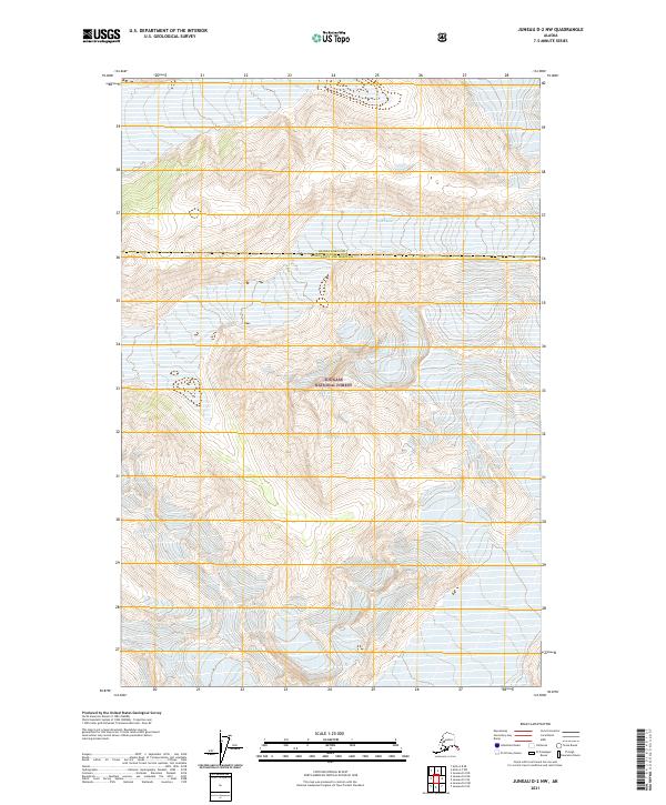 Juneau D-2 NW topographic map thumbnail