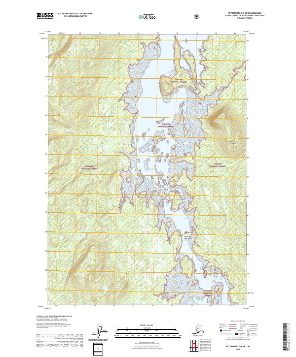 Petersburg C-6 NE topographic map thumbnail