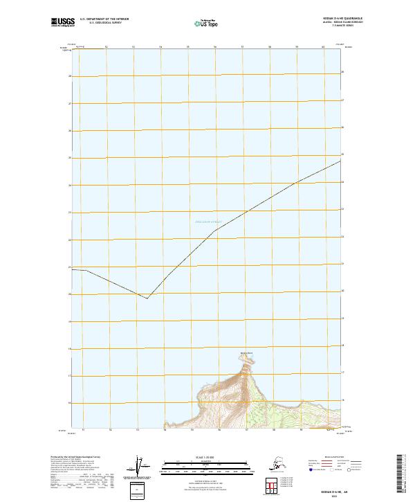 Kodiak D-6 NE topographic map thumbnail