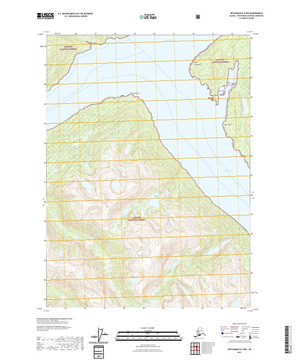 Ketchikan D-4 NW topographic map thumbnail