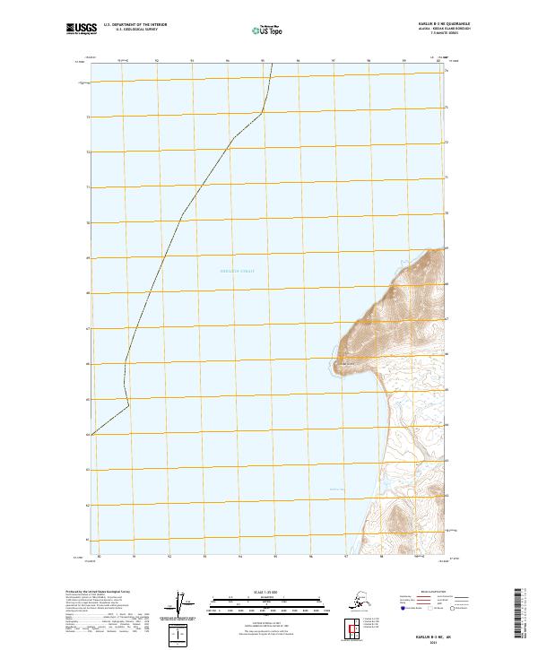 Karluk B-3 NE topographic map thumbnail