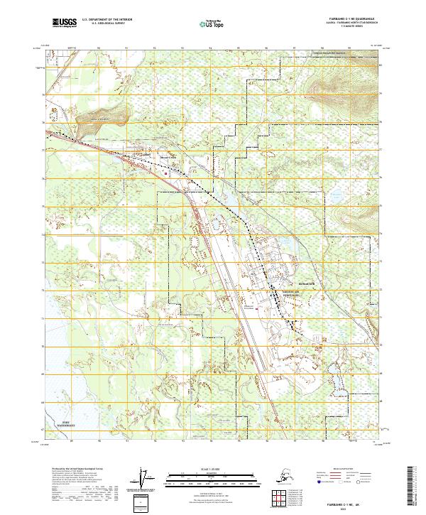 Fairbanks C-1 NE topographic map thumbnail