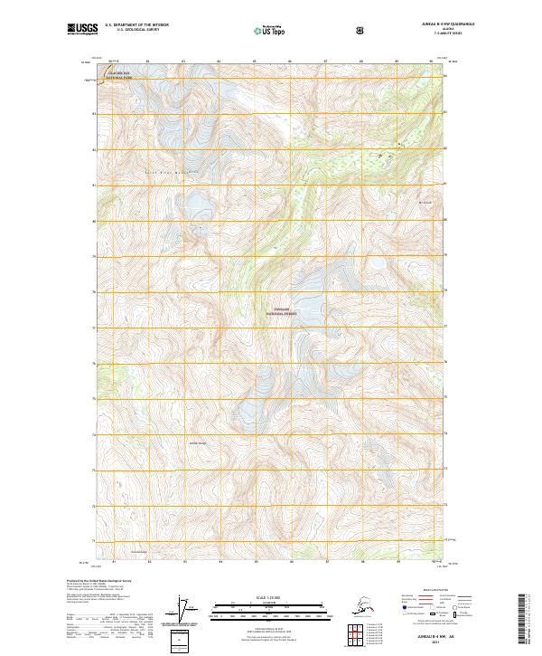 Juneau B-4 NW topographic map thumbnail
